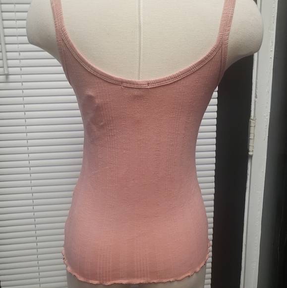 Pink Ruffle Tank NWOT - Picture 2 of 2